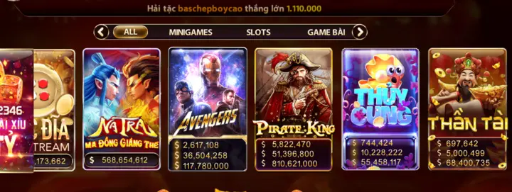 Sản phẩm game nổ hũ Zowin đa dạng nhưng không kém phần chất lượng 