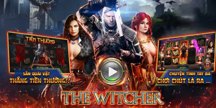 Ra mắt cực phẩm The WitcherThe witcher là một trò chơi đặt cược săn thưởng, hình ảnh thiết kế dựa trên bộ phim cùng tên, khung cảnh vô cùng ma mị và huyền ảo. Người chơi sẽ dùng các chiến thuật của mình để săn lùng và tiêu diệt các nhân vật ác để thu thập các vật quý báu nâng cao sức  mạnh của mình. Ở mỗi lần quay các biểu tượng sẽ dừng đến các dòng trả thưởng và hệ thống sẽ theo sát và đưa ra mức độ trúng của bạn để trả thưởng. Ngoài ra anh em có thể tìm kiếm cơ hội từ Scatter nếu nó xuất hiện ở những cột 2-3-4 thì sẽ được nhận các vòng quay hoàn toàn miễn phí. 