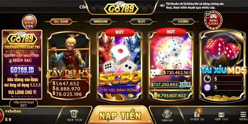 Kho game siêu hấp dẫn, mới lạ tại go789 