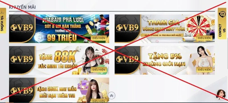 Nhà cái VB9 lừa đảo với số tiền khủng top ba nhà cái lừa đảo